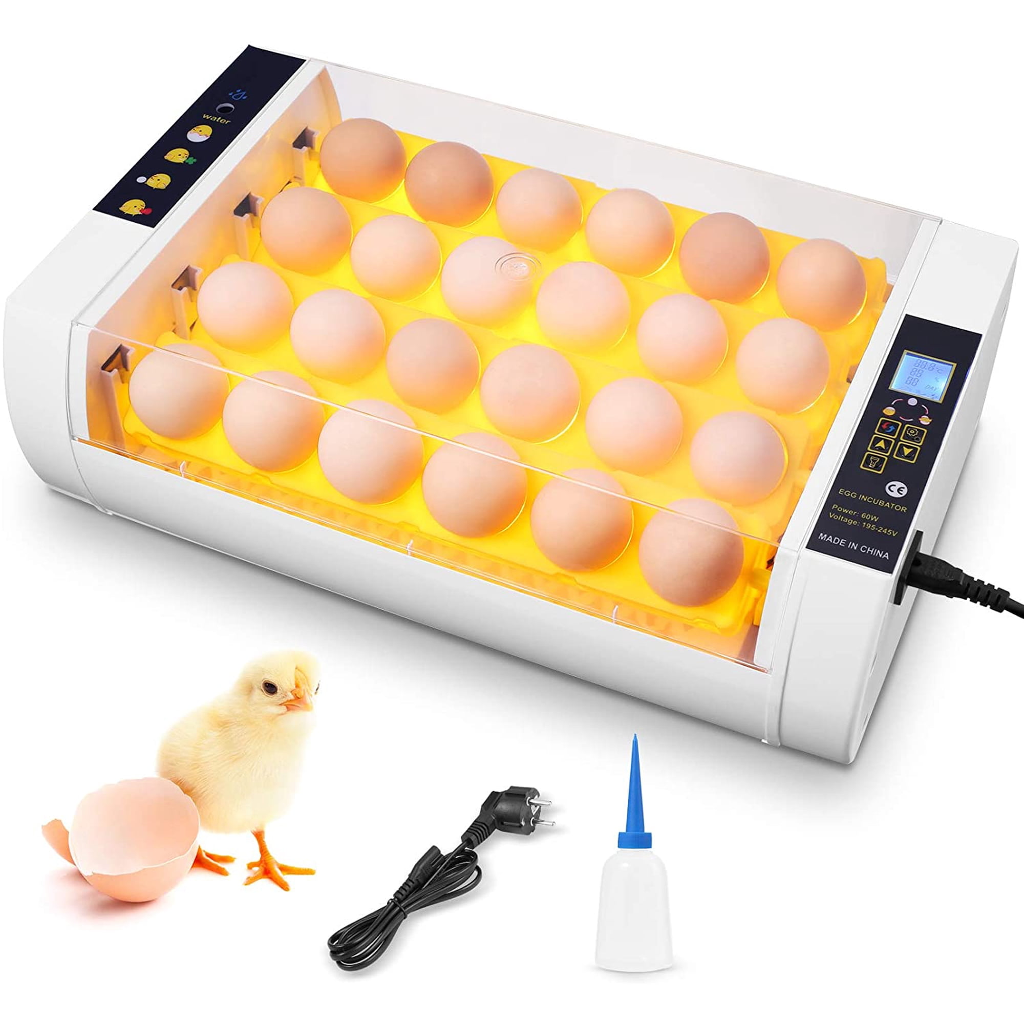 Incubateur De 4 Œufs Avec Contrôle Température Humidité Et Retournement Automatique - Couveuse Poulet Canard