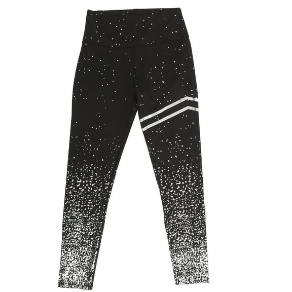 HONMEET 1Set Women High Waist Leggings For Gym And Jogging Black Polyester