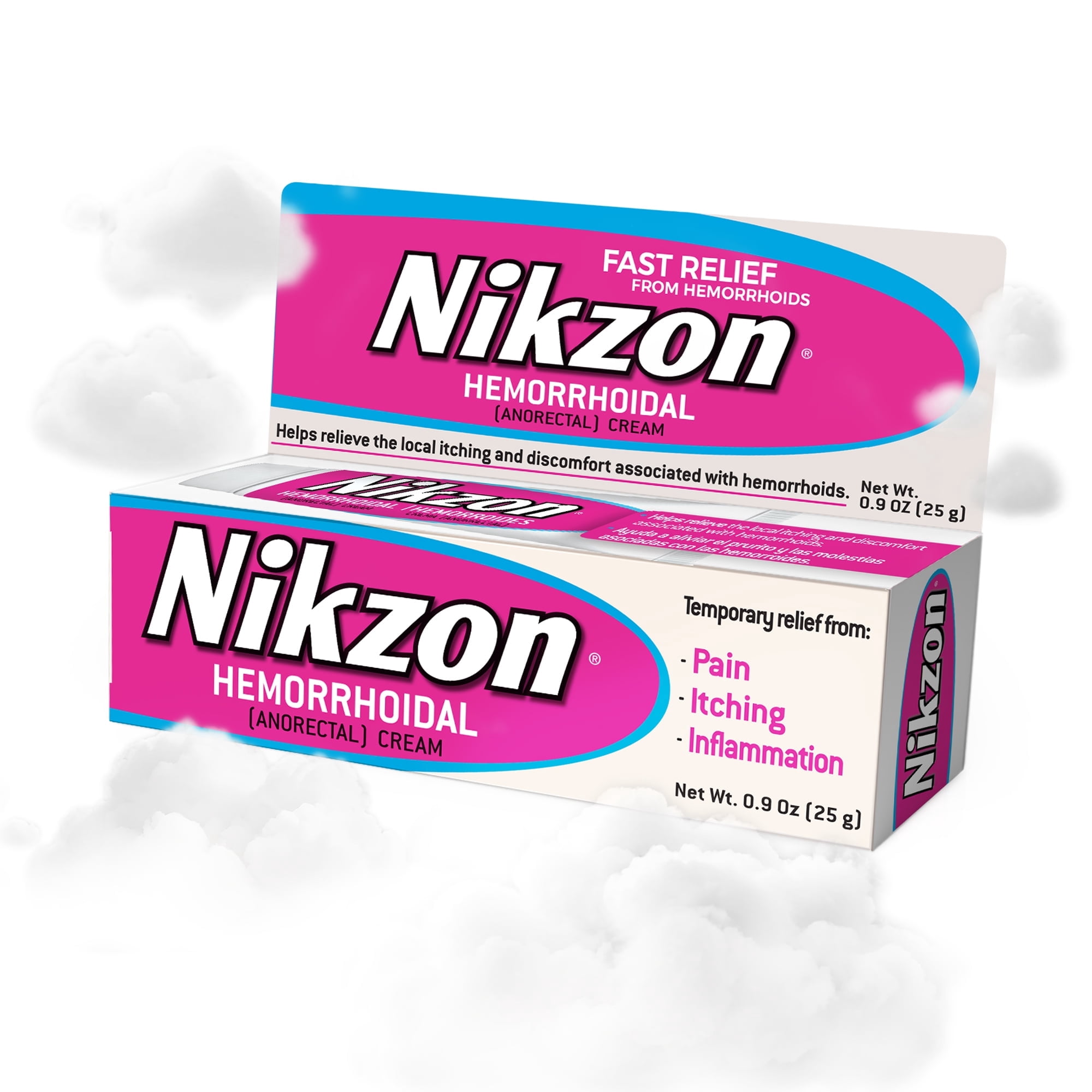 NIKZON - Hemorrhoidal Itching Soothing Cream 0.9 Oz (2 Pack)