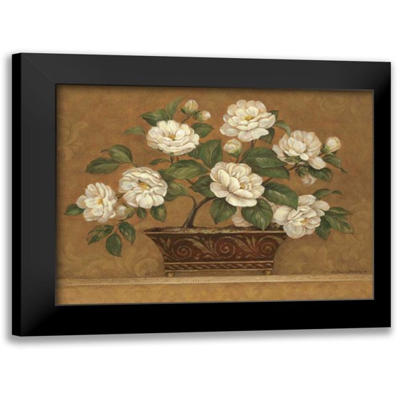Gladding, Pamela 14x12 Black Modern Framed Museum Art Print Titled - Camellia Tapestry