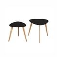 thumbnail image 1 of Juego De Mesas Auxiliares Minimalista 2 Pzas Negras ELLEGANCE HOUSEWARE TT34082, 1 of 4