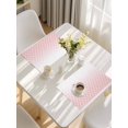 thumbnail image 5 of Pink Ombre Stripe Placemats Set of 4, Modern Abstract Art Gradient Striped Placemats for Dining Table, Place Mats for Kitchen Tabletop, Waterproof Wipeable Dining Table Mats Set, 5 of 9