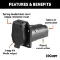 thumbnail image 2 of Curt Manufacturing CUR58150 7 Pole Plastic Connector Car End, 2 of 2