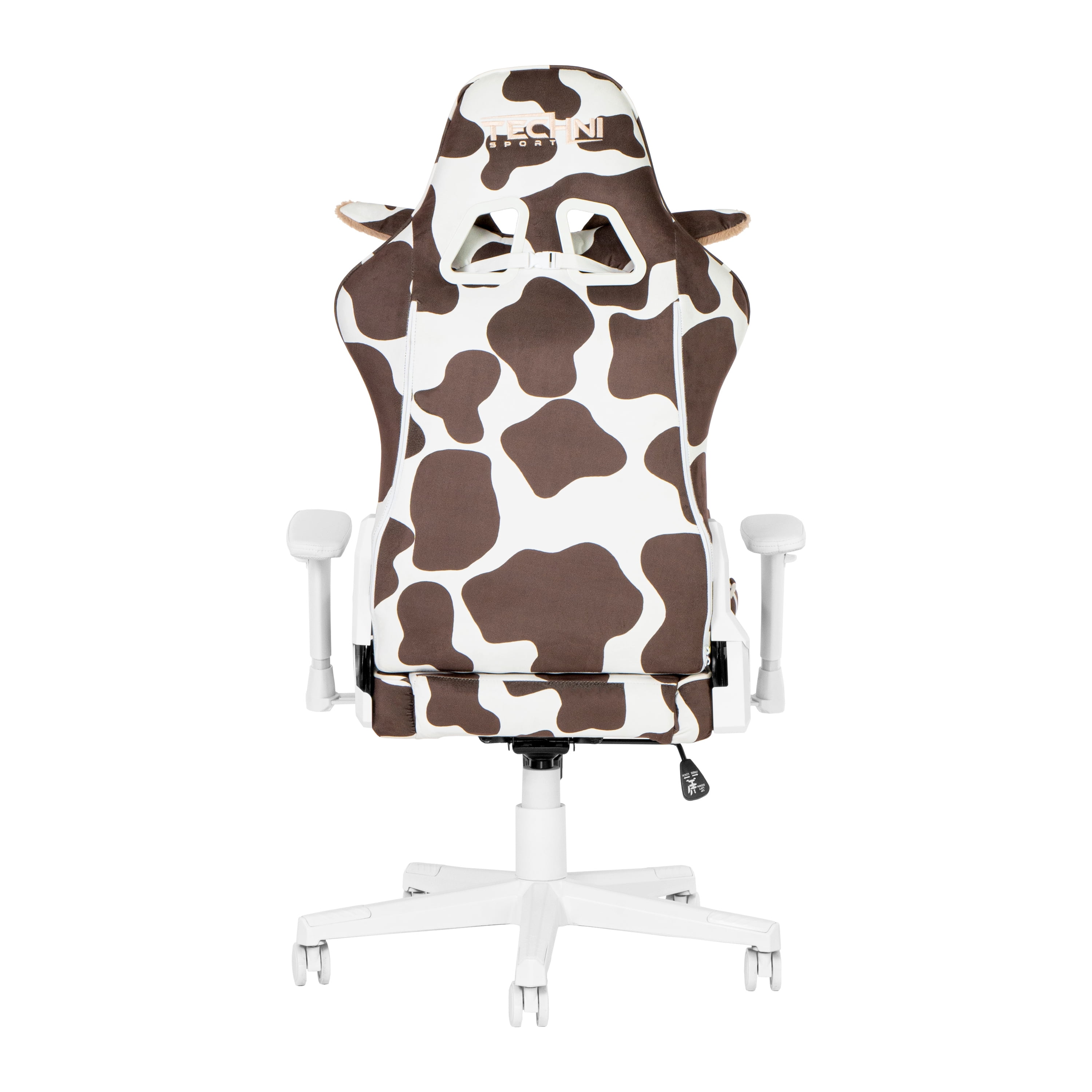 Techni Sport TS85 Brown Cow Series Gaming Chair with Memory Foam Seat RTA-TS85-BRN