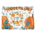 thumbnail image 7 of Yayeee Kitchen Curtains Tier Pair Light Filtering 27"x24" Rod Pocket Short Cafe Window Panel, Big Pumpkins, 7 of 7