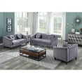 thumbnail image 7 of PonLiving 3 Piece Modern Velvet Upholstered Living Room Set with 3-Seater Sofa,Loveseat and Chair, 7 of 7