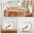 thumbnail image 3 of Phenofice 2Pcs Clear Plastic Fish Bowls Round Fish Tank Small Desktop Aquarium for Relaxation, 3 of 7