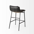 thumbnail image 5 of Mercana Kavalan 33.5" Leather Counter Stool in Black, 5 of 8