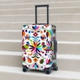 thumbnail image 6 of Gukieu Mexican Bright Style Print Suitcase Protective Cover, Elastic Zipper Buckle Suitcase Protective Cover, Suitable for Travel, Business Trip-Large, 6 of 7