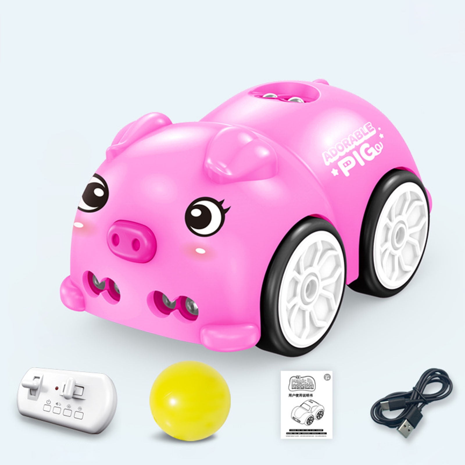 Mini Magic Car Follows Line, 2.4GHz RC Smart Interactive Car Toy That Follows Drawn Line, with Music and 4 Modes, Follow, Dodge, Lines Trace and Auto Demo