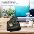 thumbnail image 4 of Indoor Fountain Ornament with LED Light Home Office Tabletop Resin Feng Shui Decoration Craft, 4 of 5