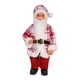 thumbnail image 4 of Muñeco de Papá Noel navideño, manualidad, decoración navideña práctica para fiestas Cuadros rojos y blancos, 4 of 9