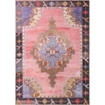 thumbnail image 1 of Unique Loom Revival Tribal Bright Colors Rug 7' 6 x 10' 6 Rectangle Pink/Brown, 1 of 1