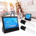 thumbnail image 1 of Juego De Micrófonos Para TV Portátil, 8800 MAh 16:09 Control Remoto Altavoces De 8 Ohmios 10 W Juego De Micrófonos Para TV Digital Con Antenas Para Reuniones, 1 of 7