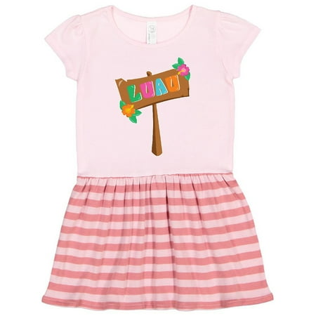 

Inktastic Luau Sign Gift Toddler Girl Dress