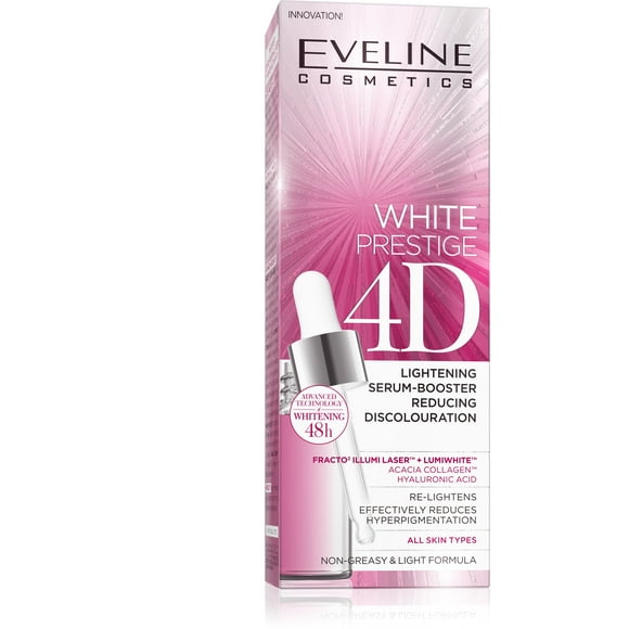 White Prestidge 4D Lighting Serum Booster Reducing Discoloration