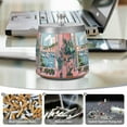 thumbnail image 6 of Yayeee Ashtray with Lid for Cigarette Smokeless Stainless Steel Home Ash Holder, Pink Boat, 6 of 7