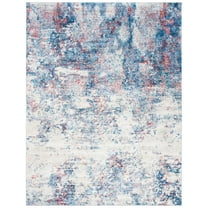 SAFAVIEH Brentwood Ainslee Abstract Area Rug, Navy/Red, 11' x 15'