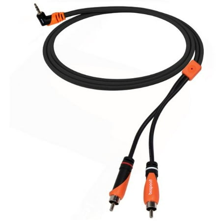 BEST Professional Quality Y Cable - Right Angle 1/8