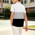 thumbnail image 6 of Muscularfit Golf Shirts Boys T Shirts Boys School Uniform Polo Little Boys & Big Boys Tshirts White Short Sleeve Graphic Tees Henley First Day of First Grade Shirt,5-6 Years, 6 of 8