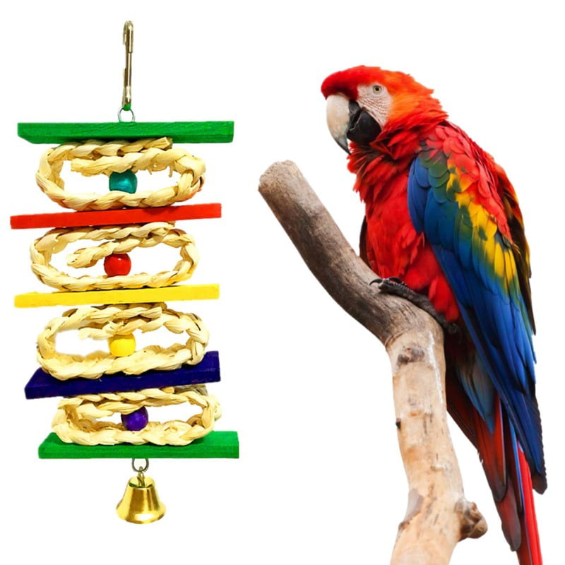 Pet birds parrot mouth grinding stone molars stone hanging string chewing toyTO 