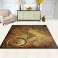 thumbnail image 4 of GZHJMY Vintage Compass World Map Artwork Area Rug Living Room Rugs - 5'3" x4 Abstract Large Soft Indoor Washable Rug Low Pile Carpet for Bedroom Dining Room Office Carpet Runner, 4 of 7