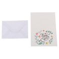 thumbnail image 3 of 3x50 Tarjetas De Agradecimiento De Papel Con Flores Florales Con Sobres Para Fiesta De Boda 3 piezas Sunnimix Tarjetas de agradecimiento, 3 of 8