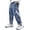 Blue, variant on Little Boys Loose Jeans Solid Color Casual Pants Outdoor Sports Leg With Pockets Trousers For Kids Baggy Straight Pants Size 6-7T