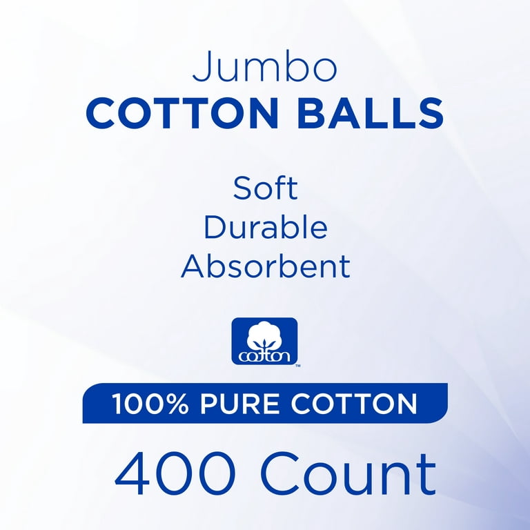 Equate Beauty Cotton Balls, Jumbo - 400 cotton balls