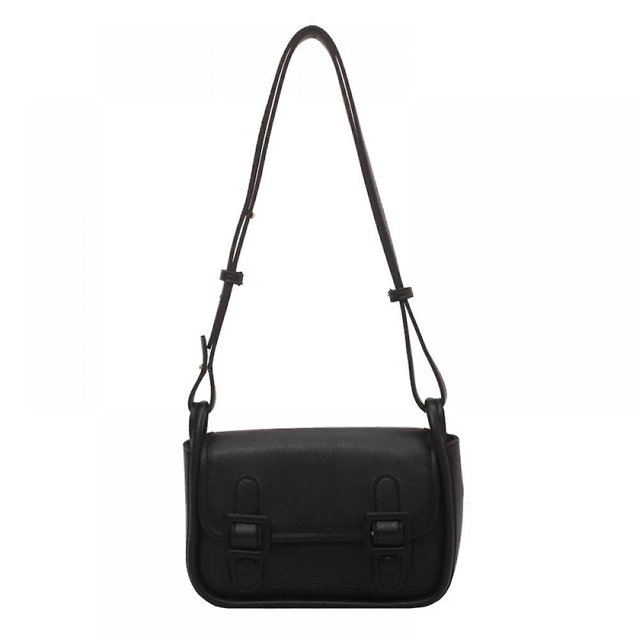 Bolso pequeño genérico de un solo hombro para mujer, bolso de moda con hombros anchos salvajes, pequeño mensajero Retro pequeño, bolso cuadrado, marea-el negro Sincero Hogar