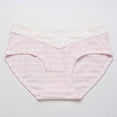 thumbnail image 2 of SHTXOZHI Women's Underwear Cotton No Show Striped Panties Full Coverage Breathable Briefs, 2 of 3