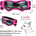 thumbnail image 2 of 1pc Small Dog Goggles, UV Protection Dog Sunglasses For Dog Outdoor Riding Driving Accessories, 2 of 5