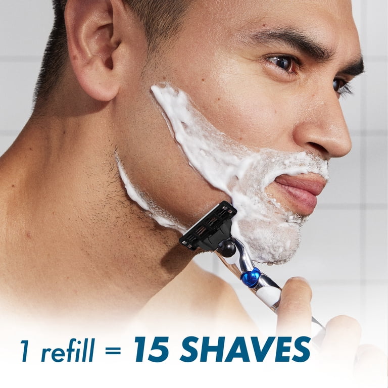 Gillette Mach3 3D Men's Manual Razor Handle and 2 Blade Refills