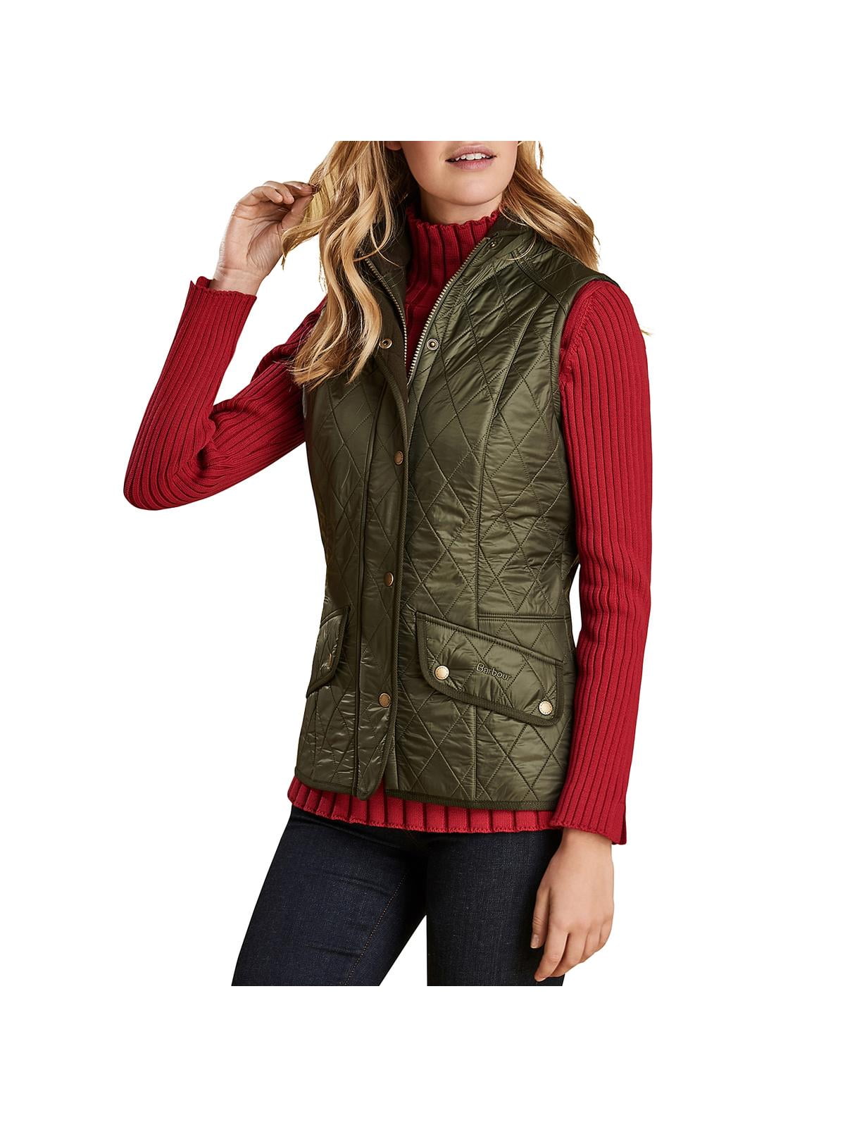 Erika Womens Kaila Quilted Zip Front Vest