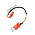 thumbnail image 2 of SWETRACE Orange Plastic Ignition Coil 1Pack For Motorcycle Gear 9.4x2x2in, 2 of 8