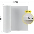 thumbnail image 2 of Large 2-Pack 3mm EVA Foam Roll, White EVA Foam Sheet, 59"x13.9" Foam for Craft/Halloween Art/Cosplay Costume/DIY Project with High Density 86kg/m3 (2PCS 3mm White), 2 of 6