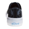 thumbnail image 4 of Disney Stitch Kids Lace Up Low Top Canvas Sneakers. (Little Kids)Black White, Size: 1, 4 of 7