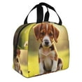 thumbnail image 2 of Portable Lunch Bag Insulated Beagle Puppy Digital Illustration In Forest Lunch Box Reusable Tote Bag Unisex for Work, Travel, Picnic, Office, Camping, Hiking, Picnic, Beach, 2 of 7
