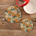 thumbnail image 2 of FREEAMG Rose Round Trivets Pot Holders 2 Pcs, Heat Resistant Cotton Thread Weave Trivets for Hot Dishes, Cooking, Baking, Farmhouse, Kitchen Decor, 2 of 7