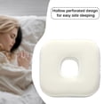 thumbnail image 4 of Almohadilla para perforación de orejas, almohadilla protectora para orejas, lavable, fácil de limpiar, versátil y ergonómica. cuadrado blanco, 4 of 6