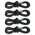 thumbnail image 1 of Uxcell 4 piezas de cordones de strass de 39" de longitud, cordones de cristal brillantes para pantalones deportivos, pantalones cortos y zapatillas, negro, 1 of 6