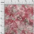 thumbnail image 2 of oneOone Cotton Cambric Red Fabric Floral Quilting Supplies Print Sewing Fabric By The Yard 42 Inch Wide, 2 of 4