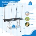 thumbnail image 3 of Gymax Table de Toilettage pour Animaux Réglable avec Cadre Métallique en Forme de H Robuste et Résistant, 3 of 10