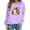Light Purple, variant on Sweatshirt for Women Oversized Halloween Fall Ghost Pumpkin Floral Graphic Long Sleeve Pullover Crew Neck Streetwear Y2K Casual Loose Fit Top Beige L