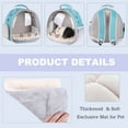 thumbnail image 5 of Portable Rabbit Backpack Carrier Space Capsule Bubble Window Pet Carrier Cage Travel for Bunny, Bearded Dragon, Squirrel, Tortoise, Bird, Lizard, Sugar Glider, 5 of 7