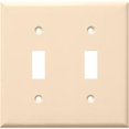 thumbnail image 1 of Morris Products 81023 Lexan Plaques Murales 2 Gang Toggle Switch Amande, 1 of 1