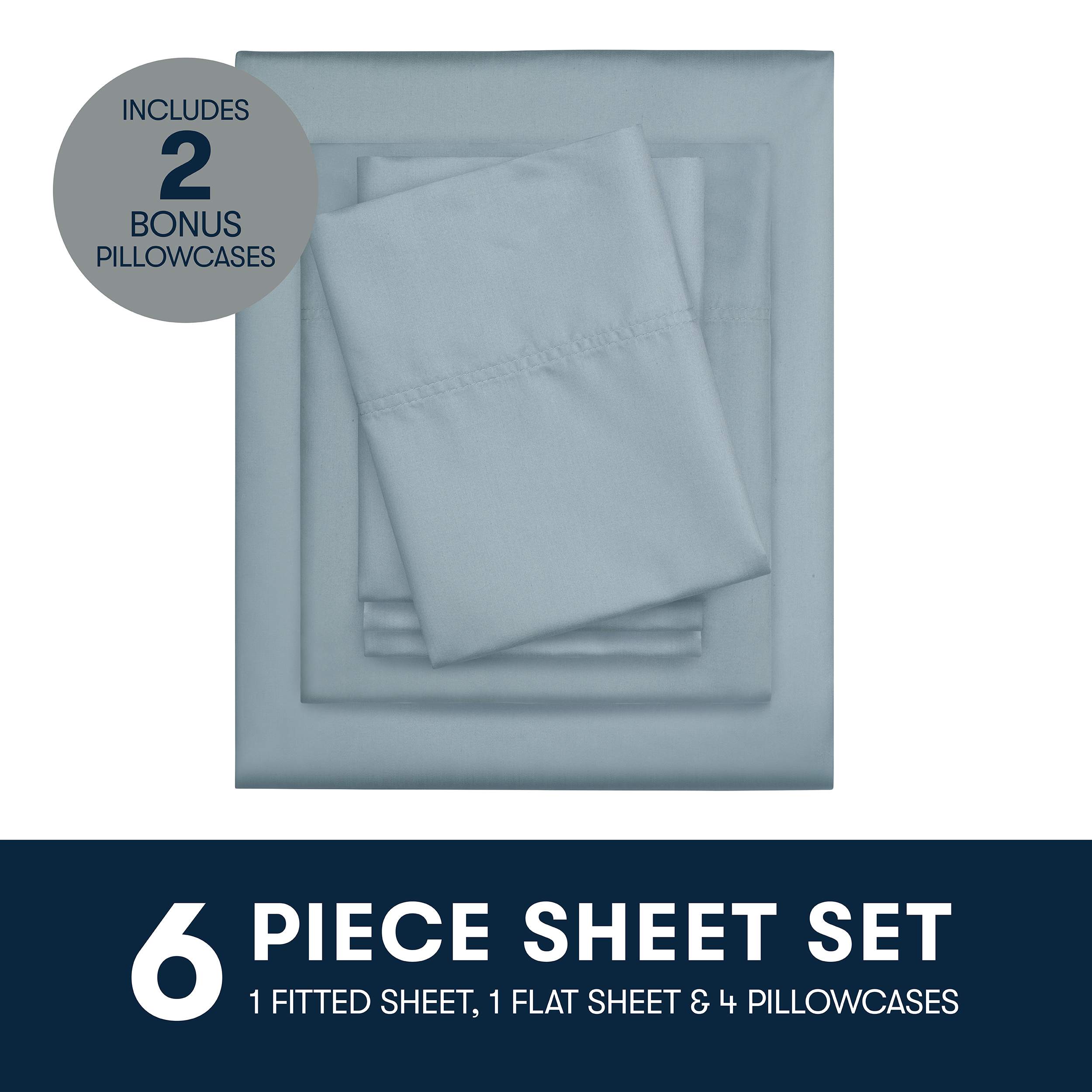 Serta 6-Piece 800 Thread Count Cotton Sheet Set, Queen photo 6