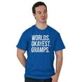 thumbnail image 4 of Worlds Okayest Gramps Relative Family Men's Graphic T Shirt Tees Brisco Brands X, 4 of 5
