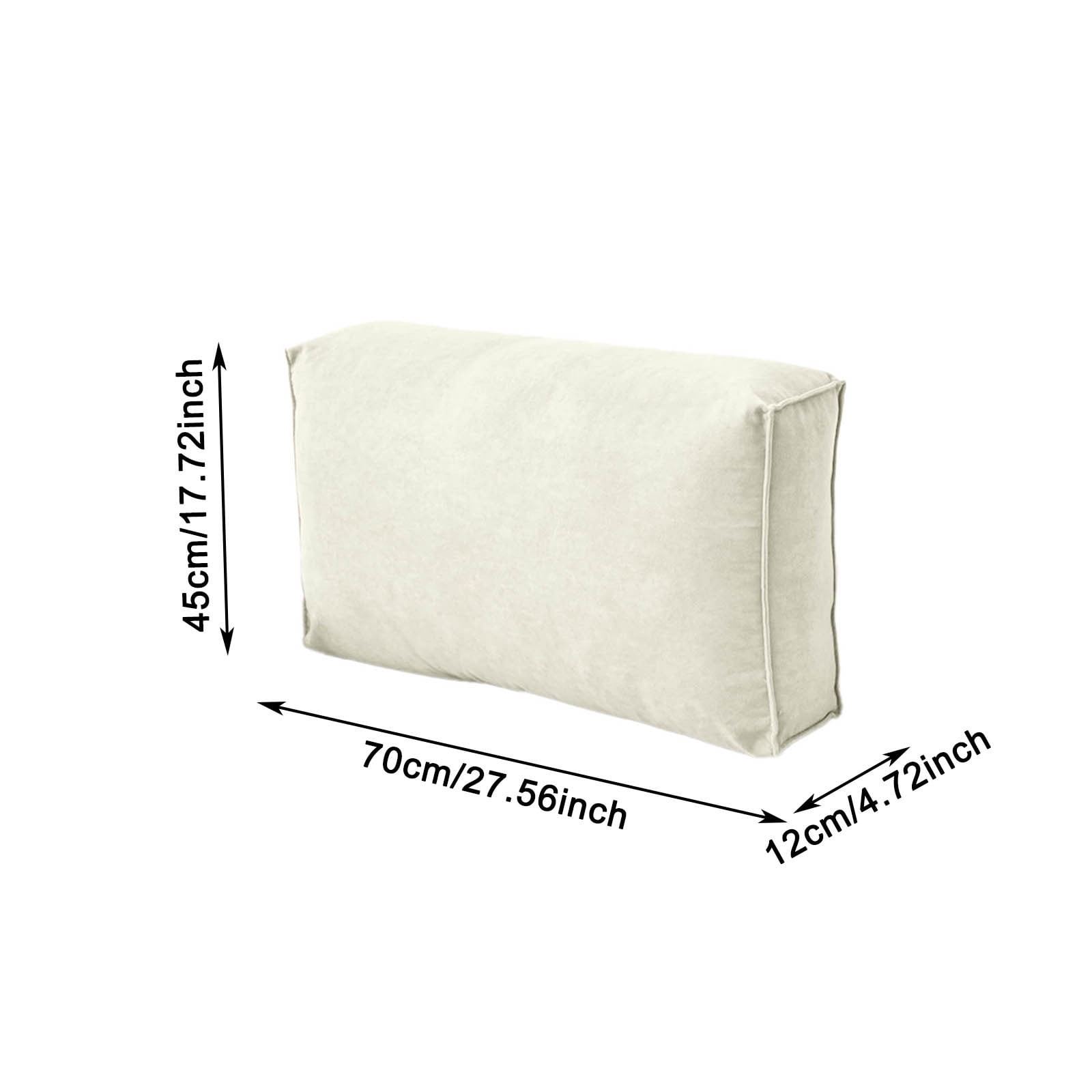 Couch Back Cushions Replacement Pillow Supportive Sofa Waist Cushion Headboard Back Rest Pillow Comfortable Reading Pillow Lumbar Support Pillow(D,27.56 Inch)