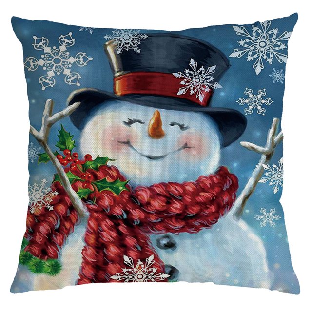 Funda de almohada de Navidad Puntoco, funda de cojín para decoración del hogar, funda de almohada familiar Puntoco Puntoco-1134